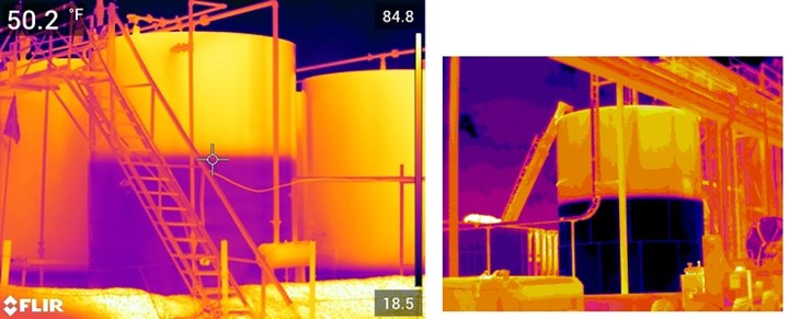 FLIR Systems, storage tank, monitoring, infrared camera