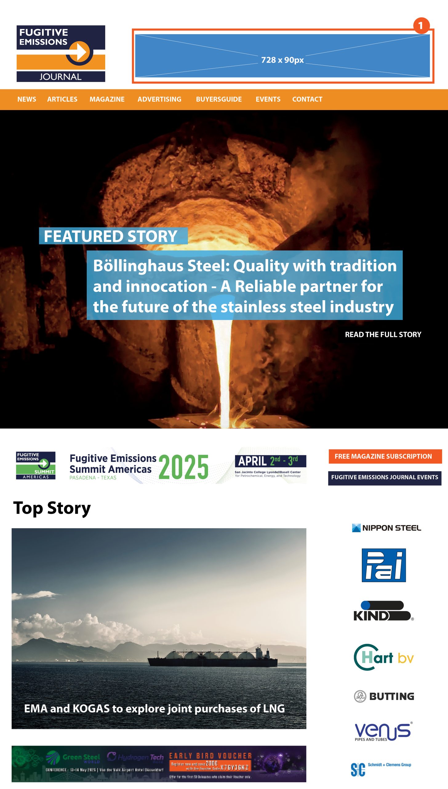 1. Top Leader Board Banner