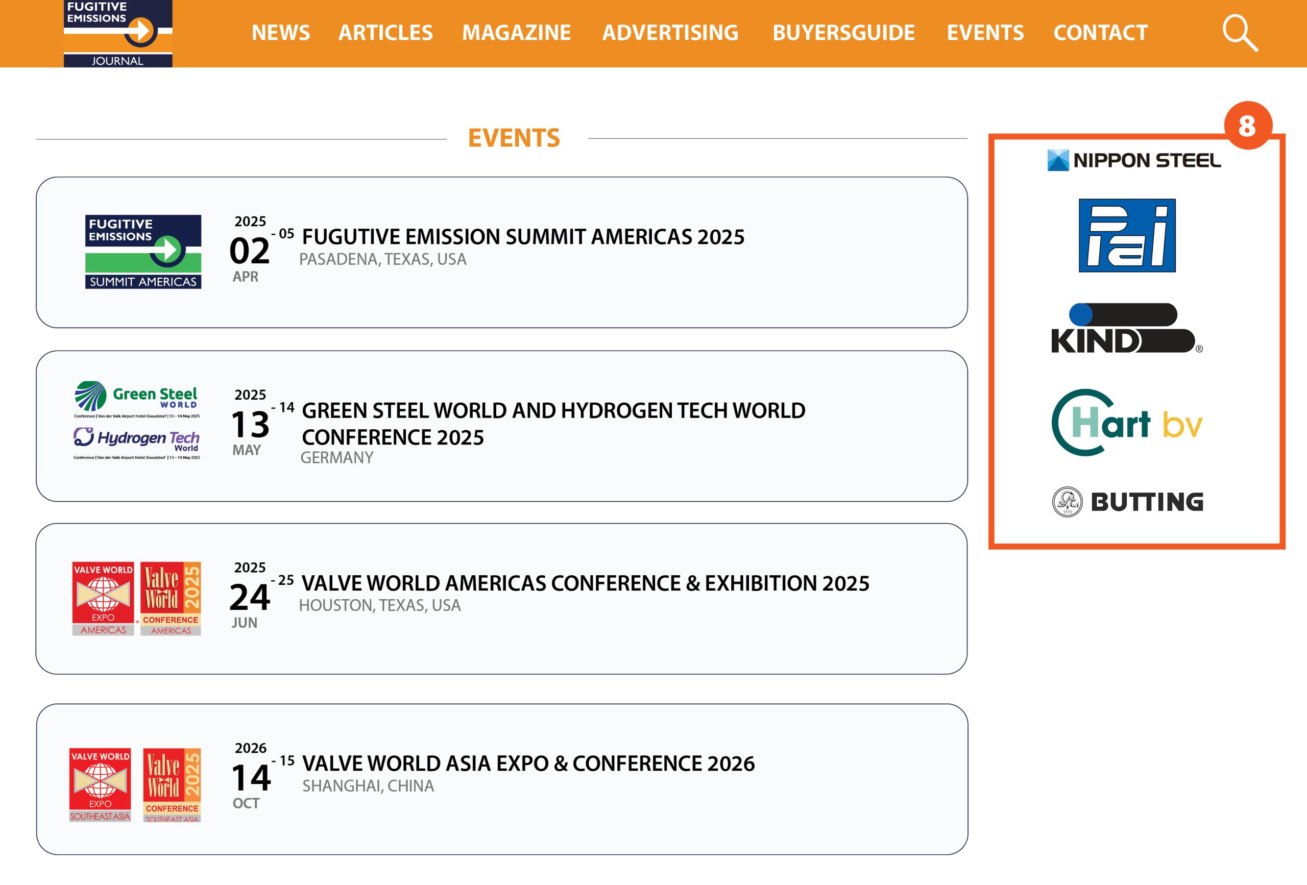 8. Event Page Logo Banner