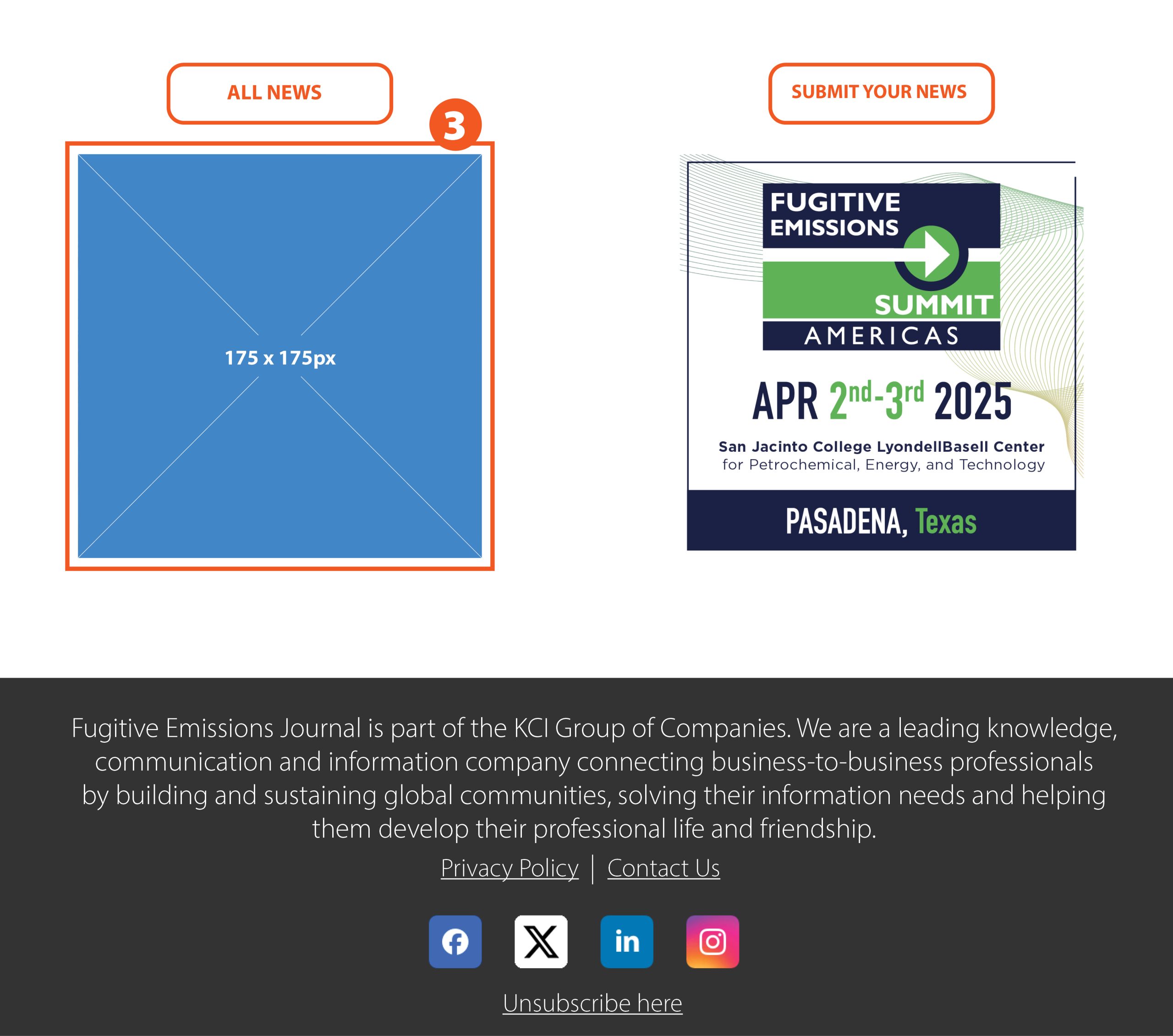 Newsletter Showcase Banner